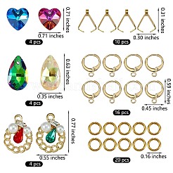 DIY Geometry Drop Earring Making Kits&nbsp;DIY-SZ0007-90