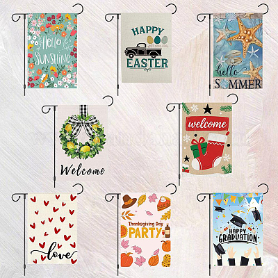 Polyester Blank Garden Flag&nbsp;AJEW-CP0009-54B-1