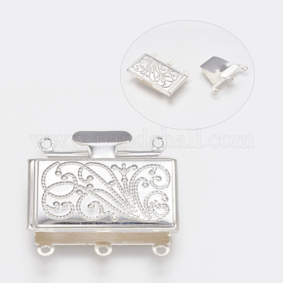Brass Multi-strand Box Clasps&nbsp;kk291-S-1