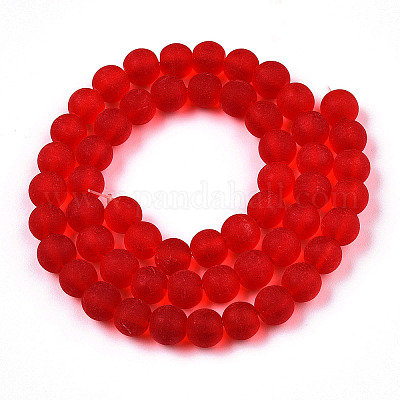 Transparent Glass Beads Strands&nbsp;X-GLAA-T032-T8mm-MD09-1