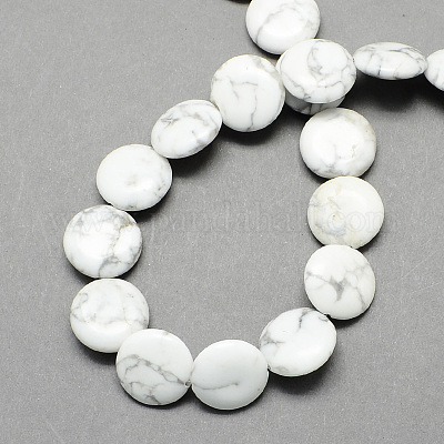 BRCbeads Perle Sciolte In Pietra Naturale Howlite Bianca – 8 Mm, Tonde, Per Creazione Gioielli