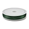 Baking Paint Iron Wire, Round, Green, 0.5mm, 24 Gauge, about 262.47 Feet(80m)/Roll