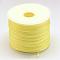 Nylon Satin Rattail Cords, Beading Threads for Bracelet Jewelry Making Chinese Knot Macrame Craft, Champagne Yellow, 1.0mm, about 76.55 yards(70m)/roll