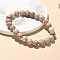 Natural Maifanite/Maifan Stone Bead Stretch Bracelets, Round, Inner Diameter: 2-1/8 inch~2-3/8 inch(5.5~6cm), Bead: 8mm