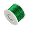 Nylon Satin Rattail Cords, Beading Threads for Bracelet Jewelry Making Chinese Knot Macrame Craft, Green, 1mm, 100yards/roll