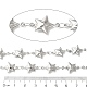 304 Stainless Steel Star Link Chains&nbsp;CHS-Z004-21P-3