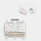 Brass Multi-strand Box Clasps&nbsp;kk291-S-3