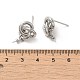 Brass Stud Earrings Findings&nbsp;EJEW-H128-03P-3