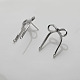 Brass Stud Earring Finding&nbsp;KK-U061-14B-P-3