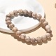 Natural Maifanite/Maifan Stone Bead Stretch Bracelets&nbsp;BJEW-K212-B-044-1
