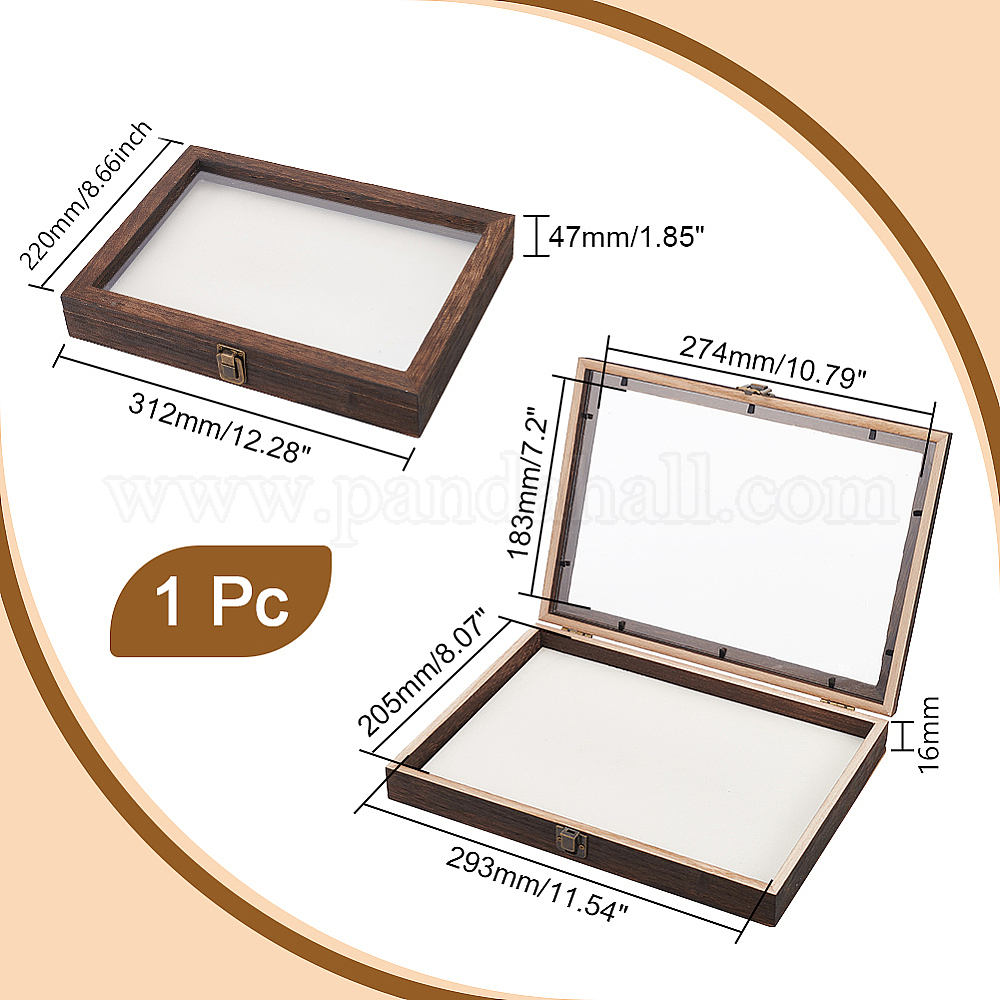 Wholesale Wood Jewelry Presentation Boxes with White EVA Foam Mat ...