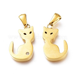 Ion Plating(IP) 304 Stainless Steel Charms&nbsp;STAS-A047-01G