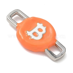 Brass Enamel Connector Charm&nbsp;KK-CBA4231-01A-P