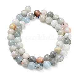 Natural Aquamarine Beads Strands&nbsp;G-F591-29A-8mm-03