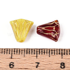 Flower Glass Beads&nbsp;GLAA-T025-35M