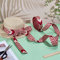 Arrows Polyester Ribbon&nbsp;OCOR-WH0105-119B
