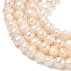 Natural Cultured Freshwater Pearl Beads Strands&nbsp;PEAR-L034-08