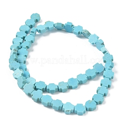 Geark Cross Natural Magnesite Beads Strands&nbsp;G-N0131-04D
