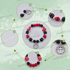 DIY Cross Bracelet Making Kits&nbsp;DIY-SC0031-21