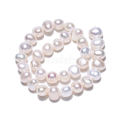 Natural Cultured Freshwater Pearl Beads Strands&nbsp;PEAR-N014-05L-01