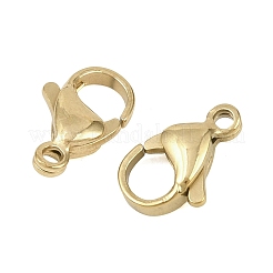 304 Stainless Steel Lobster Claw Clasps&nbsp;STAS-D218-01G-01
