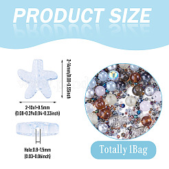 1Bag Mixed Styles Glass Beads&nbsp;GLAA-TADJ0001-10G