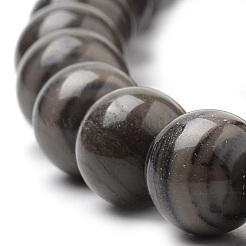Natural Wood Lace Stone Wooden Jasper Beads Strands&nbsp;G-S259-40-10mm