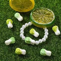 20Pcs 2 Colors Famille Rose Porcelain Beads&nbsp;PORC-CJ0001-15