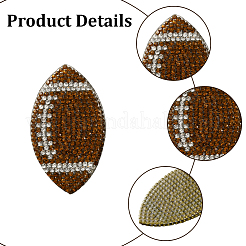12Pcs 2 Styles Sport Resin Rhinestone Hot Melt Adhesive on the Back&nbsp;DIY-GF0014-26