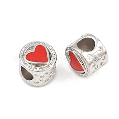 Alloy Enamel European Beads&nbsp;AL-CBAC2D3-22P-04