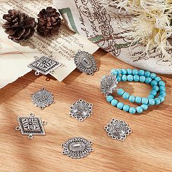 40Pcs 4 Style Tibetan Style Alloy Multi Strand Links&nbsp;FIND-SC0003-64