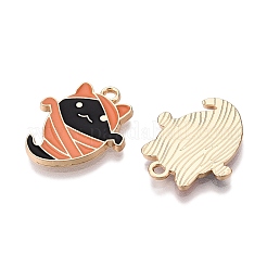 Halloween Theme Rack Plating Alloy Enamel Pendants&nbsp;ENAM-N056-355A
