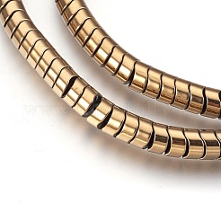 Electroplate Non-magnetic Synthetic Hematite Bead Strands&nbsp;G-I208-15-D