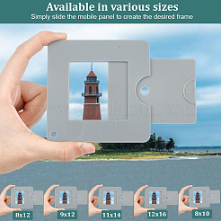 Square Plastic Fibonacci Composition View F
inder&nbsp;AJEW-WH0651-03