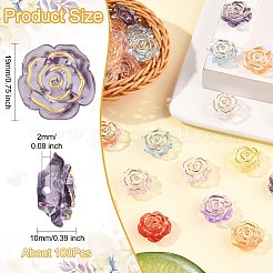 100Pcs Transparent Acrylic Beads&nbsp;TACR-CJ0001-72