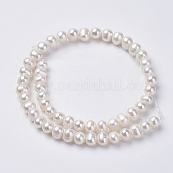 Natural Cultured Freshwater Pearl Beads Strands&nbsp;PEAR-D187-08