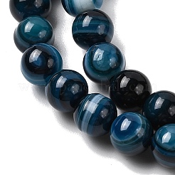 Natural Banded Agate Beads Strands&nbsp;G-I392-A01-6mm-02