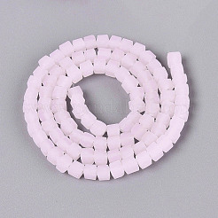 Frosted Imitation Jade Glass Beads Strands&nbsp;GLAA-N072-01A-C02