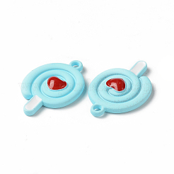 Spray Painted Alloy Pendants&nbsp;PALLOY-P291-18A