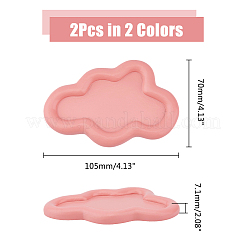 2Pcs 2 Colors Resin Jewelry Plate&nbsp;AJEW-DC0001-51