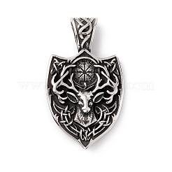 Tibetan Style 304 Stainless Steel Pendants&nbsp;X-STAS-P305-17AS