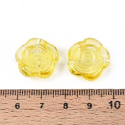 Baking Paint Transparent Glass Beads&nbsp;DGLA-N018-01J