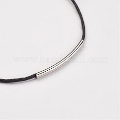 Waxed Cotton Cord Bracelets&nbsp;BJEW-JB02748-04