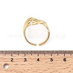 5Pcs 304 Stainless Steel Open Cuff Rings for Women&nbsp;RJEW-K313-07G