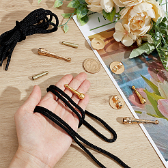 6Pcs 3 Styles Alloy Cord Ends&nbsp;FIND-WR0012-17A