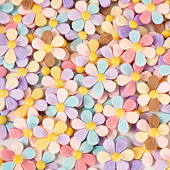 50Pcs 5 Colors Opaque Resin Cabochons&nbsp;RESI-TA0004-93
