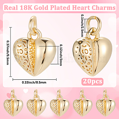 20Pcs Brass Charms&nbsp;KK-BBC0028-94