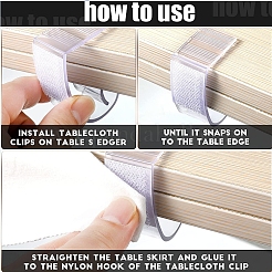 Table Cover Tablecloth Clips&nbsp;LS-X-AJEW-WH0176-75