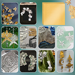 Square Tin Foil Paper Sheets&nbsp;DIY-WH0591-643C-01