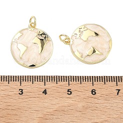 Brass Enamel Pendants&nbsp;KK-H259-05G